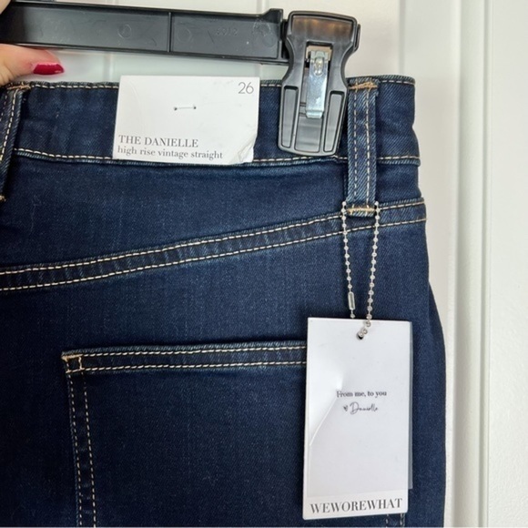 We Wore What Womens Dark Blue Button Fly Stretch Danielle Jeans womens - Picture 10 of 13
